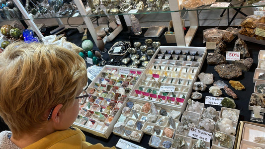 Mercadillo de minerales, fósiles y gemas en Madrid